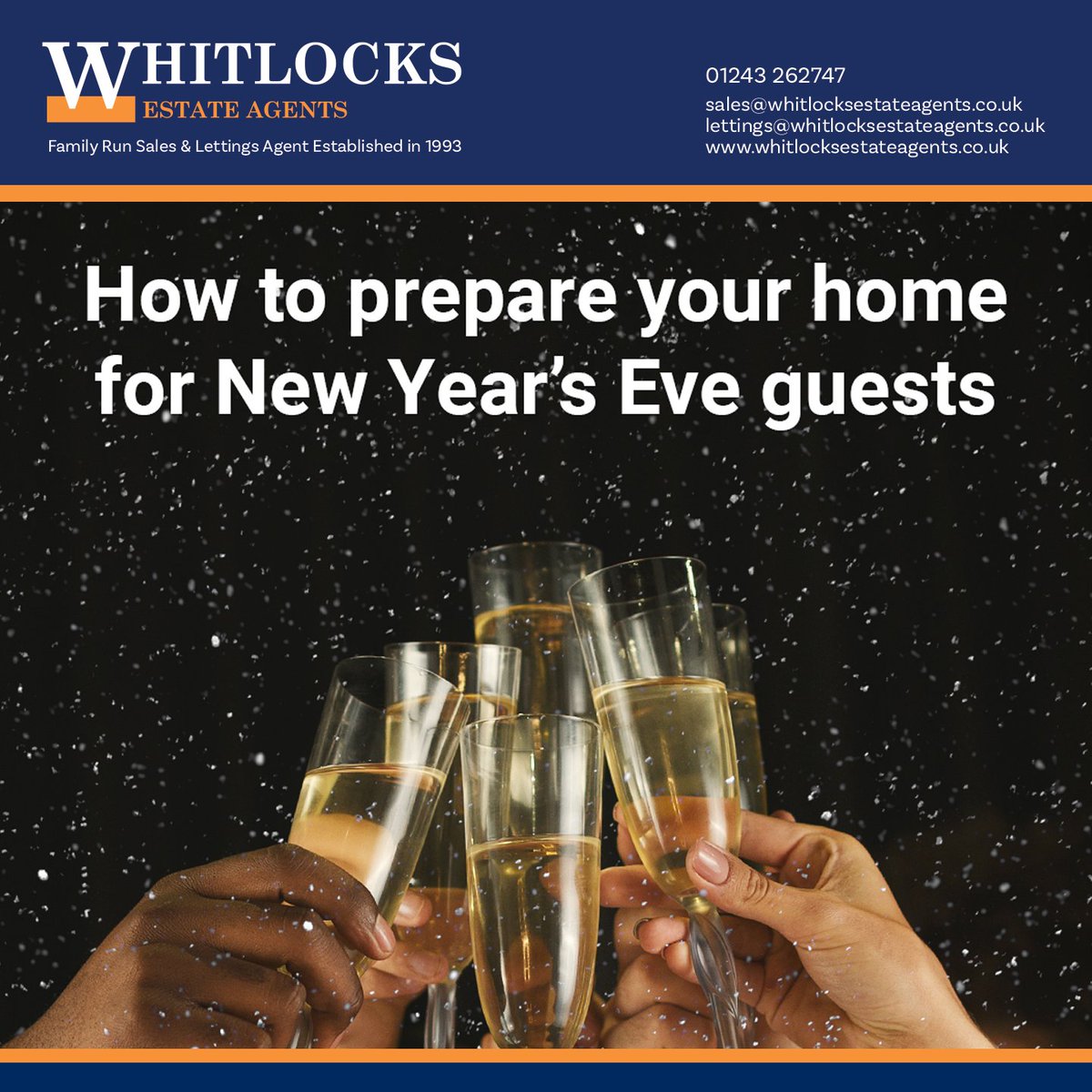 New Year’s Eve is a time for celebration, especially this year as we look to life post-pandemic.

But the idea of hosting a New Year’s Eve party is a scary thought if you aren’t prepared.

Here is how you can make sure you are ready for New Year’s Eve:
ow.ly/hWYk50H0QSr