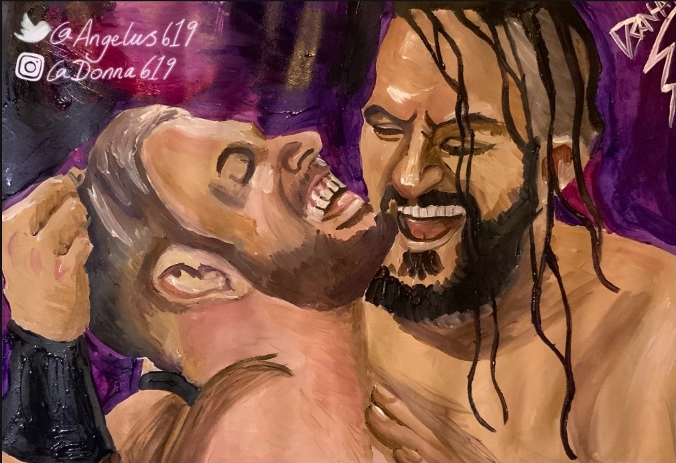 Angelus619's tweet photo. The finished picture from tonights stream of @orangecassidy and @BASTARDPAC, next stream will probably be in the new year https://t.co/I0VKoPI9R7