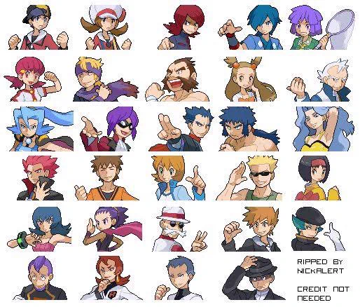The battle sprites of the Gen 4 Pokemon trainers are CLEAN! Which one is your fave(s)? 