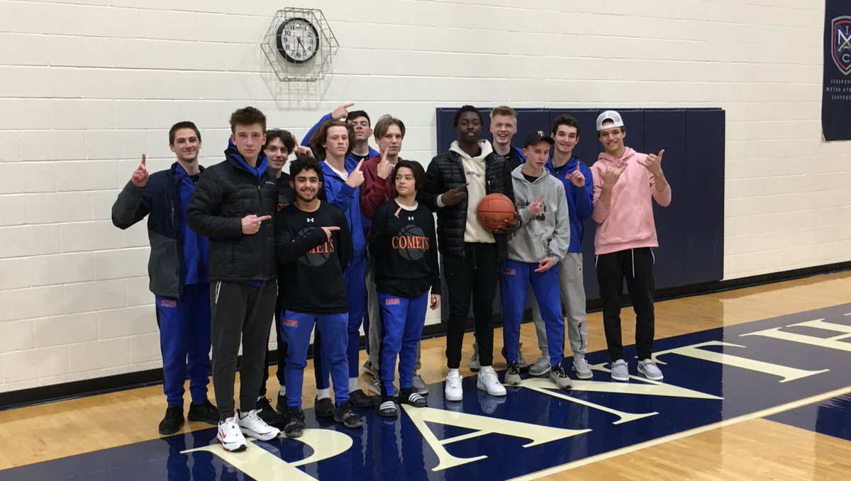 CometsBoysBball's tweet photo. Four years ago we didn’t exist. Today we won the Kreischer Holliday Tourney. #respectisearned @TweetKCS @KCS_Comets @CometsBooster @mnbasketballhub @MSHSLjohn https://t.co/p7vfyls8aB