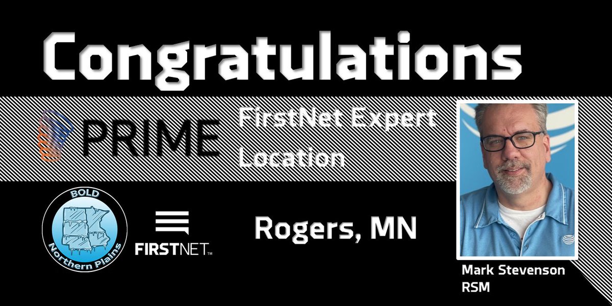 🚨FirstNet Expert Location Alert!!!🚨 

Congratulations to our newest FirstNet Expert location - Prime Rogers!! Fantastic job Mark &amp; team! Thank you for always taking such great care of everyone that qualifies for #FirstNet!! 🚓🚒🚑

#BOLDNorthernPlains #GoWest <a href="/derekels/">Derek Elsrod</a>