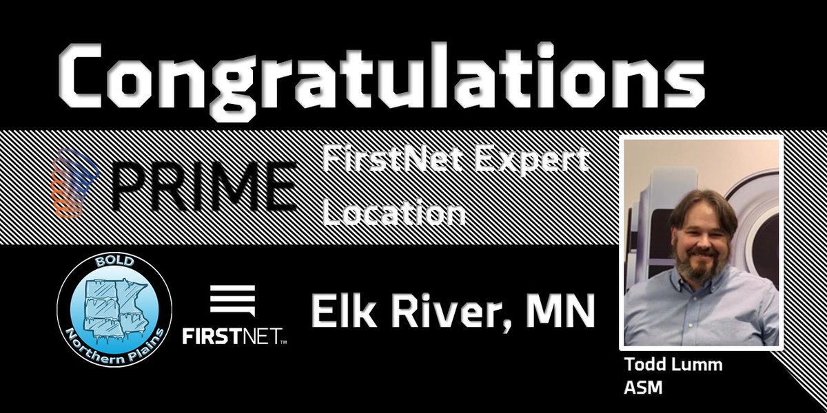 🚨FirstNet Expert Location Alert!!!🚨 

Congratulations to our newest FirstNet Expert location - Prime Elk River!! Outstanding work Todd &amp; team! Thank you for always taking such great care of everyone that qualifies for #FirstNet!! 🚓🚒🚑

#BOLDNorthernPlains #GoWest <a href="/derekels/">Derek Elsrod</a>