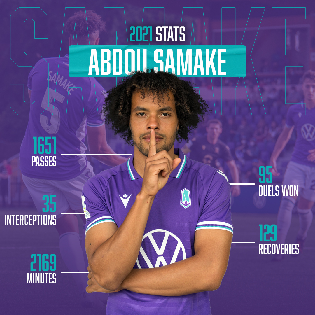 PFC's #5 ..... it's @mofffou 📈He has the third-most minutes for the team with 2,169 💪 Although an injury in the semi-final kept him out of the #CanPL final, Abdou was an integral part of our championship winning season! 

#ForTheIsle #PacificFC #PlayerStats