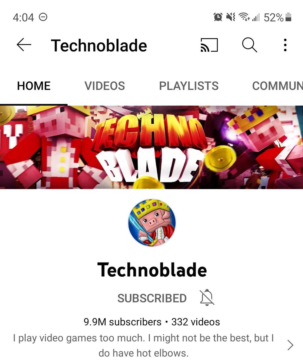 Soleo_lion's tweet image. Omg. He&apos;s so close! #Subscribe2Technoblade