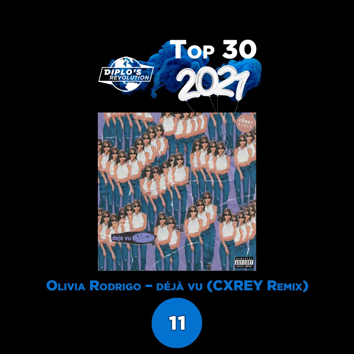 Number 11. <a href="/oliviarodrigo/">Olivia Rodrigo</a> <a href="/cxreyuk_/">C X R E Y 🪐</a>