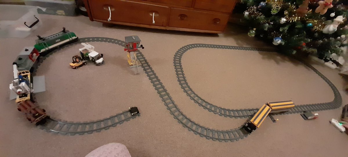 waverleytwander's tweet photo. Boy2 just extended his @LEGO_Group  #Train #tracklayout he was bought the passenger #train for his Birthday last week. He saved his Birthday and Christmas money and bought the #Cargo #set today. 😁❤🧱🚉
@sharon_j1973 @MrTimDunn @PetersRailway @nymr https://t.co/xl4CtWTarC