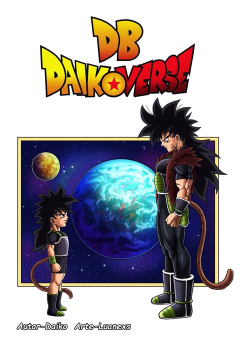 Goku,Vegeta e Broly do Livro de colorir - Daiko O Saiyajin