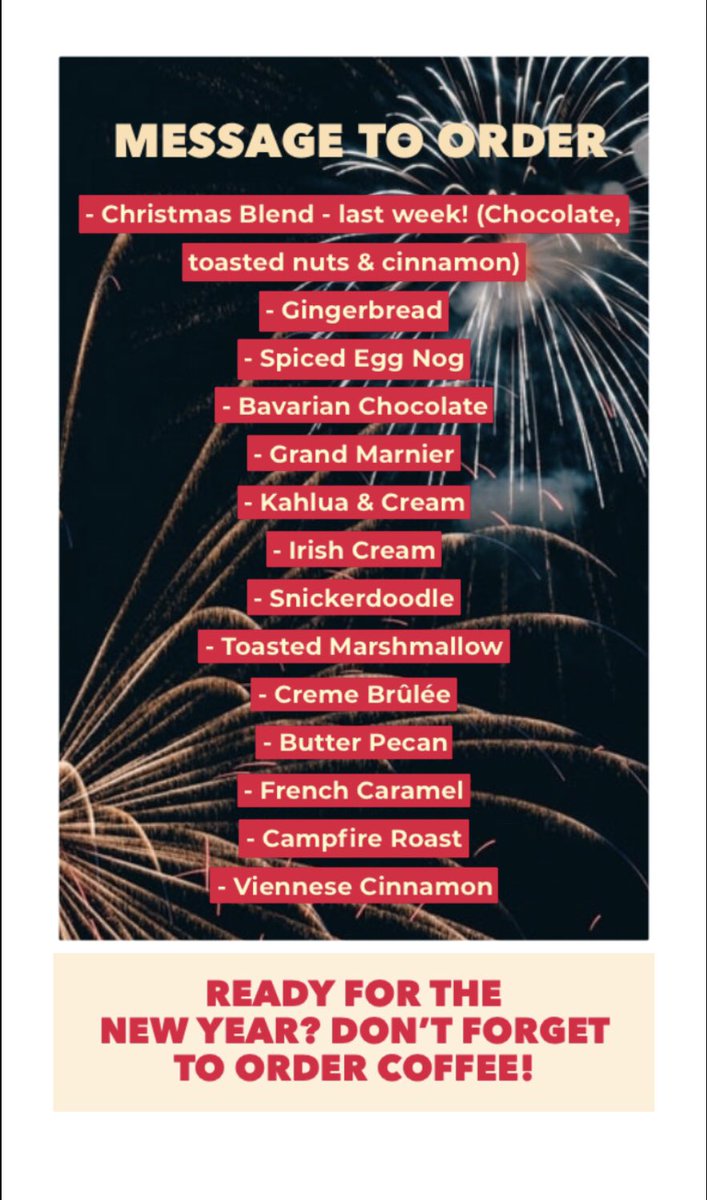 coraliew's tweet image. If you need to stock up for the New Year, I have some delicious #coffee for you from my #ldnont #TheLittleRedRoaster - message to order.. pick up or delivery, whole beans or fresh ground! 🙂☕️Last week for holiday flavours, signature medium, dark &amp;amp; decaf roasts available too!