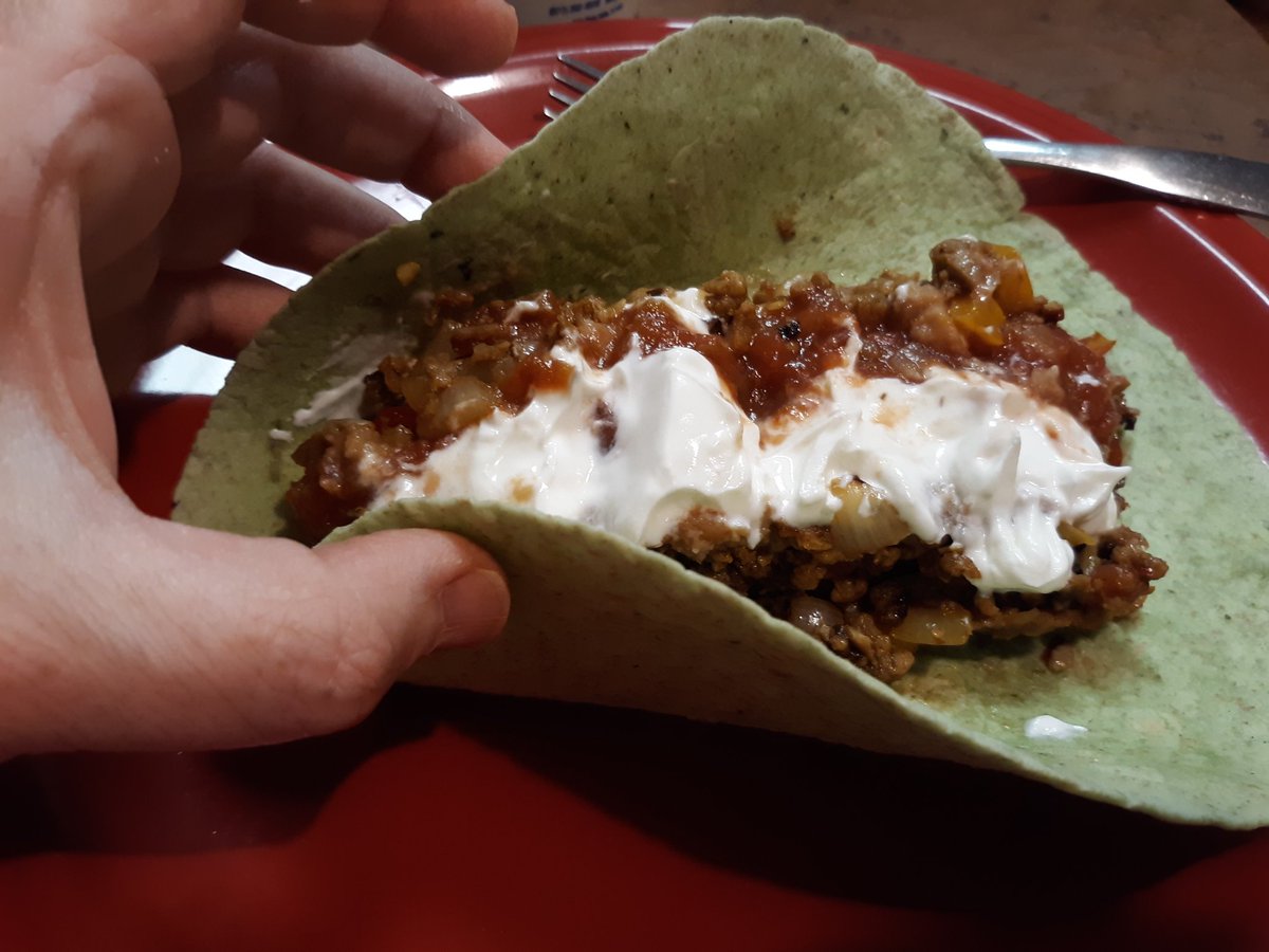 Zera77's tweet photo. We've been cooking up a storm this week. Monday I made tex-mex burritos and Tuesday Inde made an awesome curry! 🌮🍛 #veggiecooking https://t.co/5JV271oP34