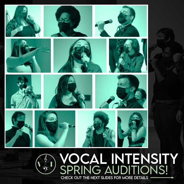 Vocal_Intensity's tweet photo. We are excited to announce SPRING AUDITIONS! We are looking for all voice parts this semester, so we are eager to hear you! Slide through this post for more details. The sign-up link is in our bio. 
#vocalintensity #acapella #kentstate #ksu https://t.co/IXPmA4t0jy