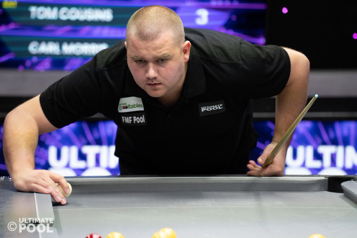 ultimatepool_'s tweet photo. ๐ ๐ฆ๐ง๐๐ง๐ฆ | Following the opening phase of the Ultimate Pool Pro Cup...
๐น Jordan Shepherd leads the break clearances chart with 7 (including a Golden Break).
๐น Tom Cousins has the most successful break so far - legally potting a ball 7 out of 8 times (87.5%).
#UPProCup๐ฑ https://t.co/RmL3qVImcn