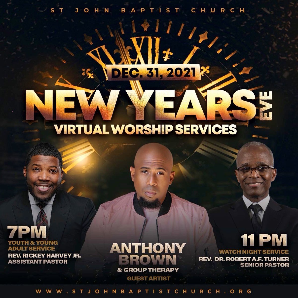 Don't forget! Join us this New Year's Eve at 7pm or 11pm for a special virtual service! ✨