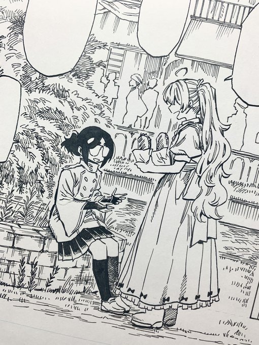 余裕がある時のペン入れ楽しい。絵上げるのは怖いけど進捗は上げない方が怖い。
#ニーナさんの魔法生活 