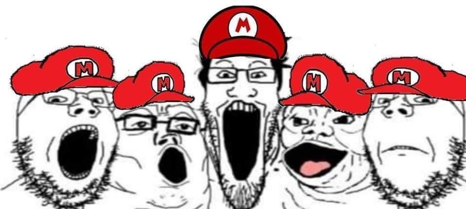 Mesacboy's tweet photo. @Reggie Nintendo fans when they find out Reggie has a female parent (it must be a reference to Mother 3) https://t.co/xNKL9arCiY
