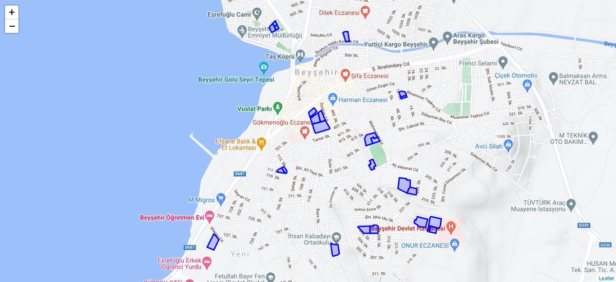 haritasite's tweet photo. Konya Büyükşehir Belediyesinin paylaştığı veri setinde yer alan 1636 okul konum bilgilerine göre polygon esasıyla Leaflet kaplamalı haritada gösterildi. Şehir merkezinde olan yoğunluk gözle görülür seviyede..

Link için; https://t.co/aPQTr49z7W https://t.co/iLMxfSOAdJ