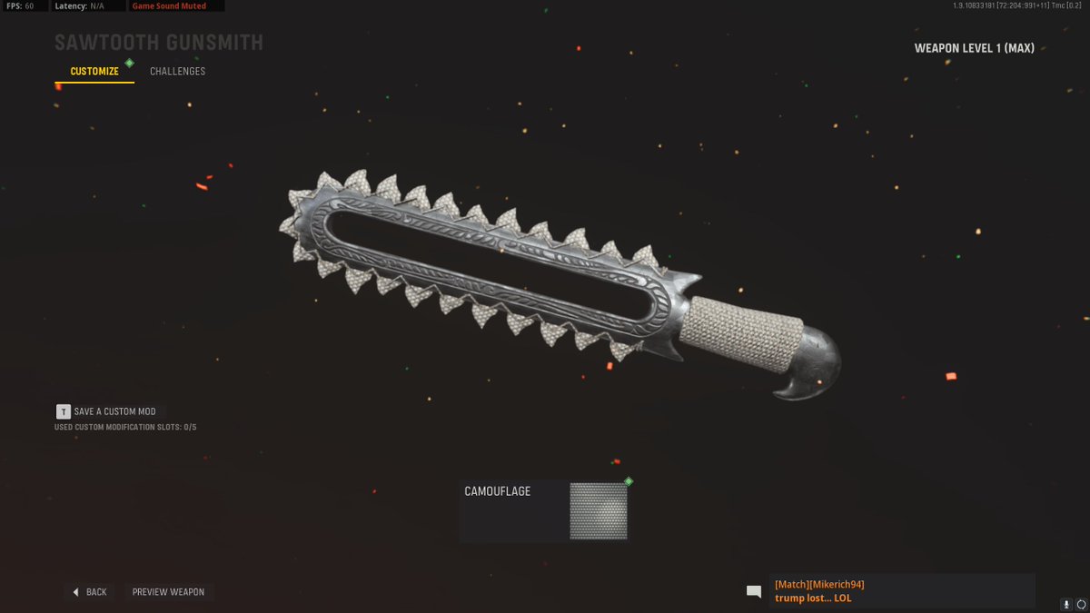 Mikerich94_'s tweet image. I officially have all guns gold that I can currently do before they fix the stg longshot and the panzerfaust 3 streaks in 1 match camos! Waiting for fixed to get atomic #vanguard #CODVanguard #codcamo #warzone

I could do itra but stg fix is under investigation anyway