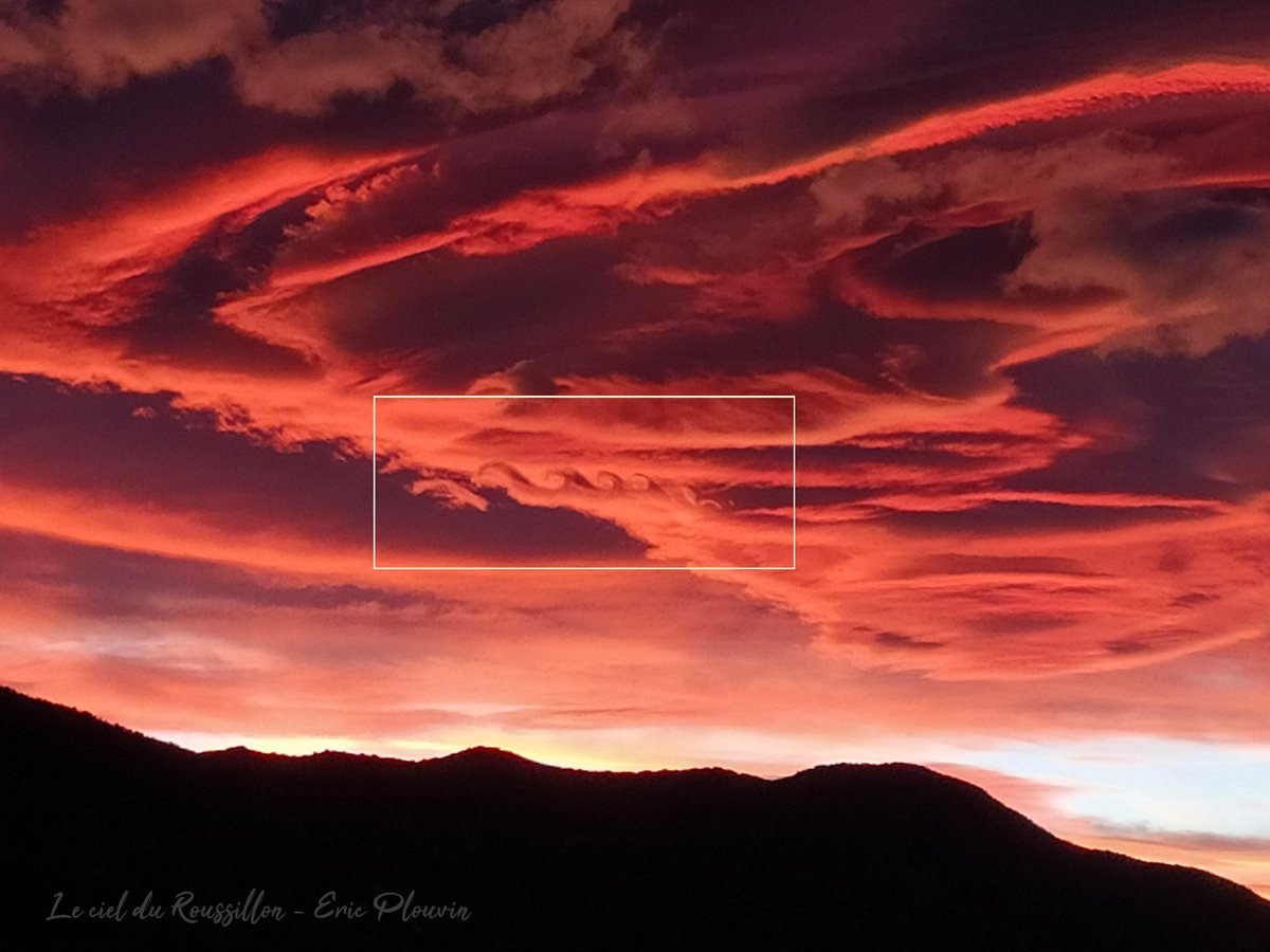 CielRoussillon's tweet photo. #Lenticulaires avec ondes de #KelvinHelmhotlz dans le #Vallespir près du #Canigo :p :)

@Meteo_Pyrenees @MeteoLanguedoc @severeweatherEU @StormchaserUKEU @ThePhotoHour @meteofrance @infoclimat @Meteovilles @meteociel 

#Lenticularis #PyreneesOrientales #France #LecielduRoussillon https://t.co/k2xXqqNH65