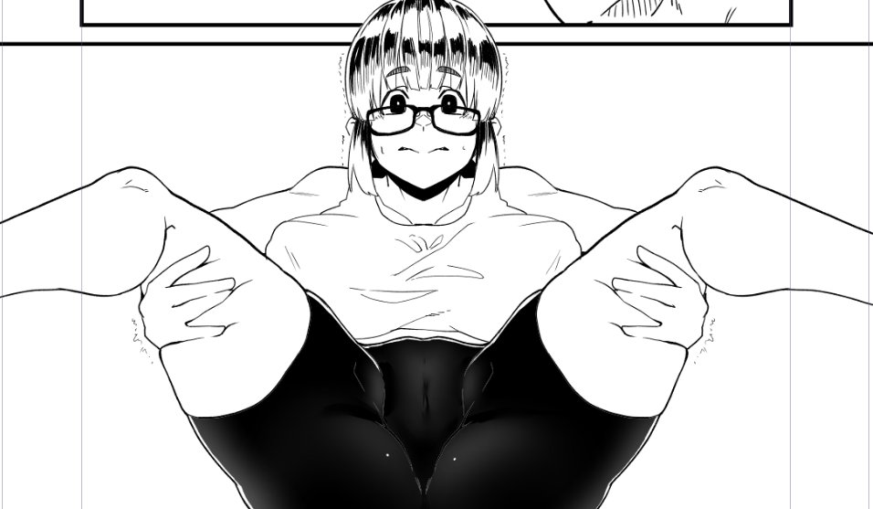 この体制腹筋辛そうよね 