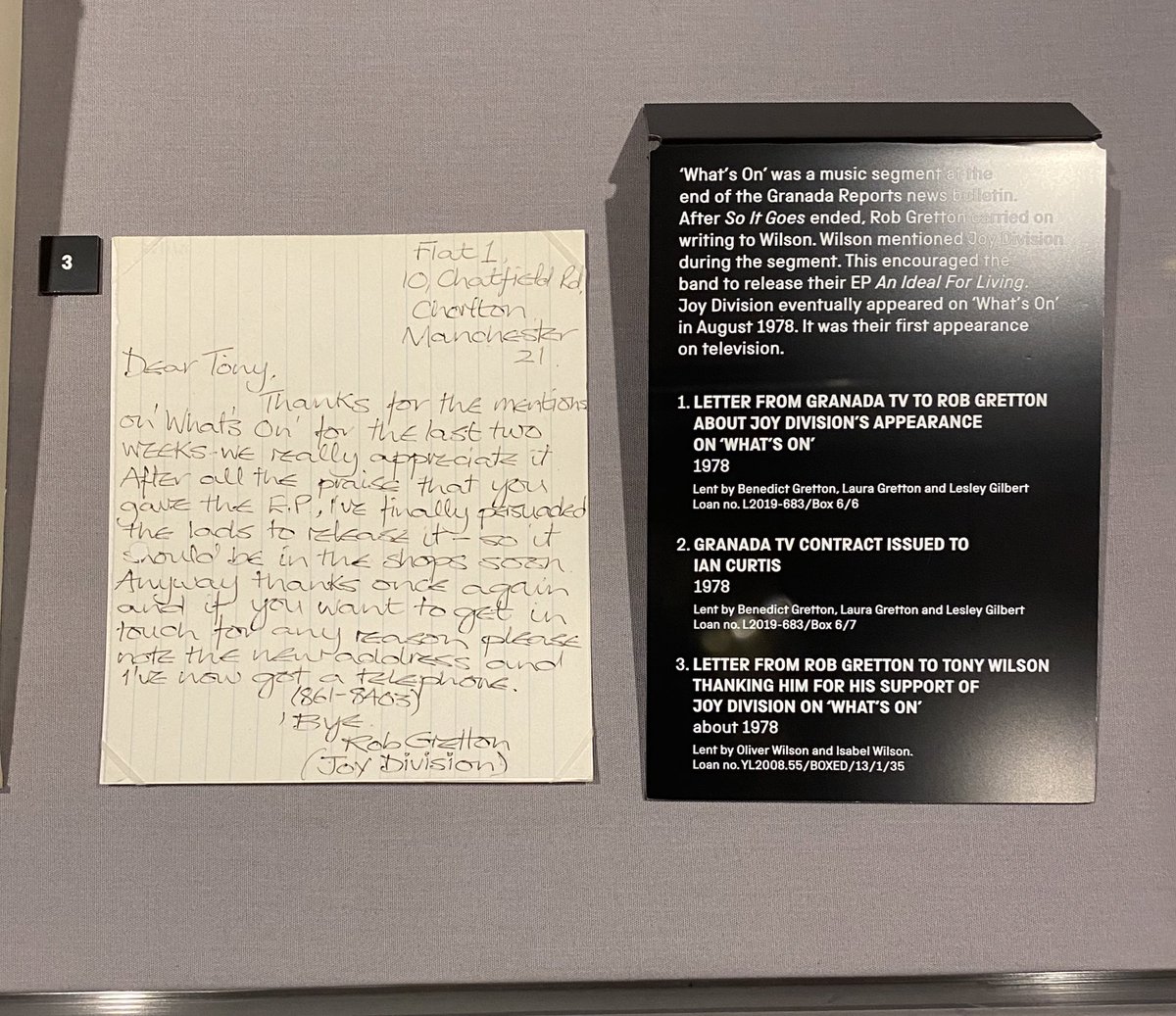 Inthemanshed's tweet image. Wanna see some cool factory records stuff I saw today at the #UseHearingProtection exhibition at @sim_manchester today.
