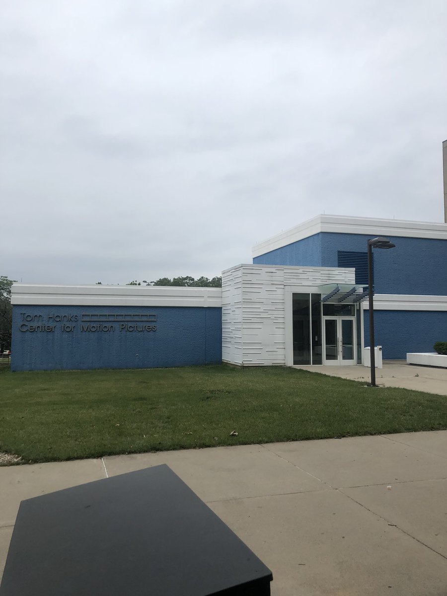 connorroadtrips's tweet photo. Here is the Tom Hanks Center for Motion Pictures named after Tom Hanks!! It was originally called the Television Center. Also, it is the only blue building on campus to recognize Tom Hanks!! #usa #ohio #greenecountyohio #bathtownshipgreenecountyohio #wrightstateuniversity https://t.co/hNJF5C30lS