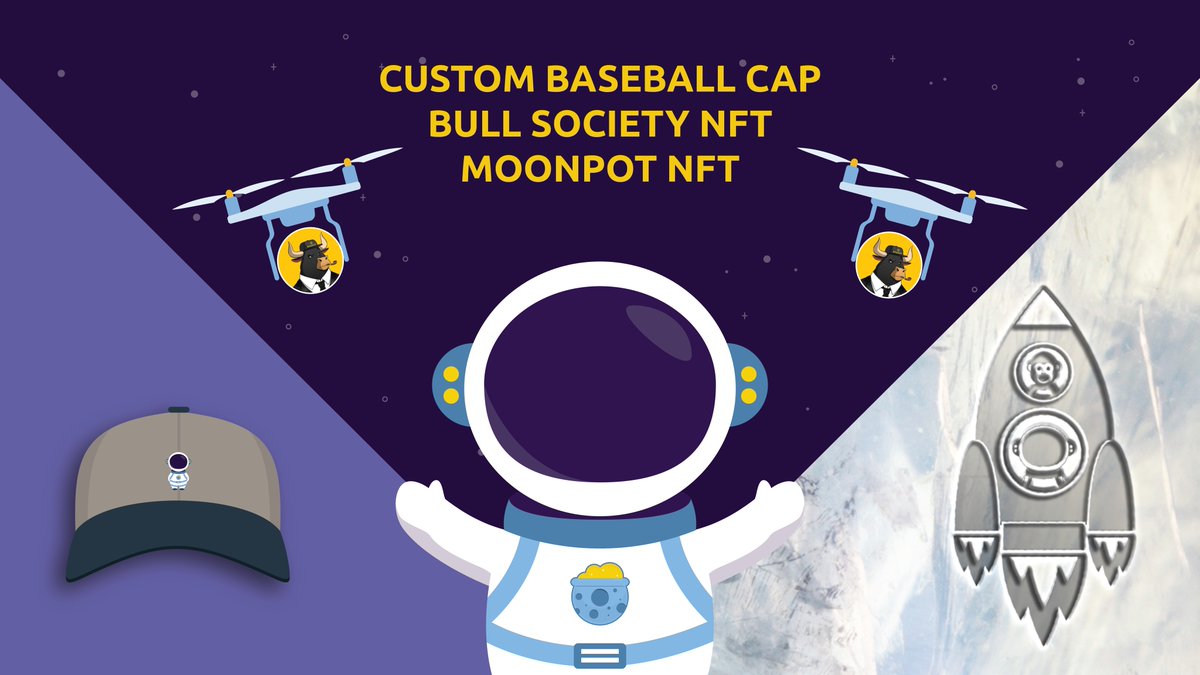 moonpotdotcom's tweet photo. 🚨 SOCIAL POT ALERT 🚨

1 winner takes it all:

🏆 1 Custom Baseball Cap
🏆 1 Ziggyverse NFT
🏆 1 Bull Society NFT

To be eligible, stake $POTS in Ziggy's Pot + complete the form:

1⃣ Retweet, Like
2⃣ Follow @moonpotdotcom &amp; @TheBullSoc
3⃣ Tag 3 friends

https://t.co/nKARqK3WJV https://t.co/AsAO7xMFbm