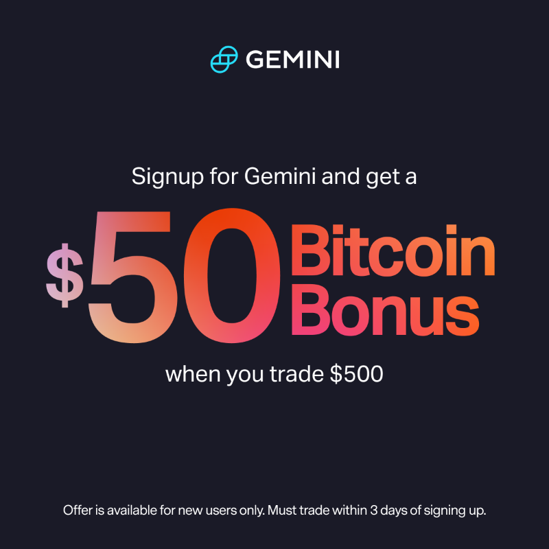 Gemini's tweet photo. Buy Bitcoin In (3) Minutes 👀 Get Started For Free! @Gemini makes buying #Bitcoin Simple, Safe &amp; Secure.