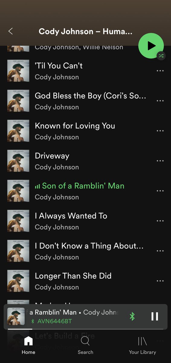 Life is good!  Road trip to TN and listening to my favorite <a href="/codyjohnson/">Cody Johnson</a> ❤️🎶❤️