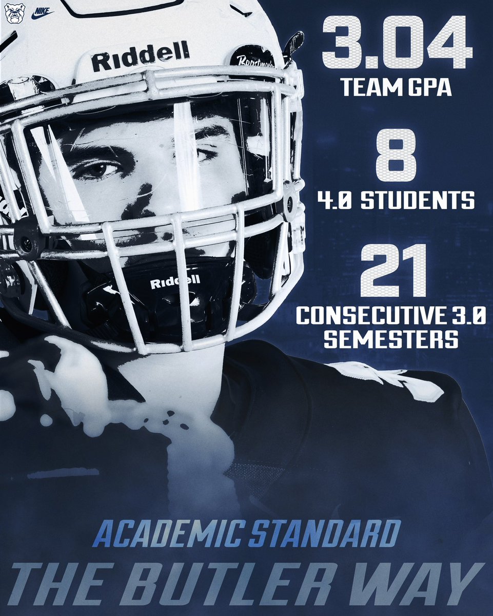ButlerUFootball's tweet photo. The academic standard #ButlerWay https://t.co/oLRbzWcc1W