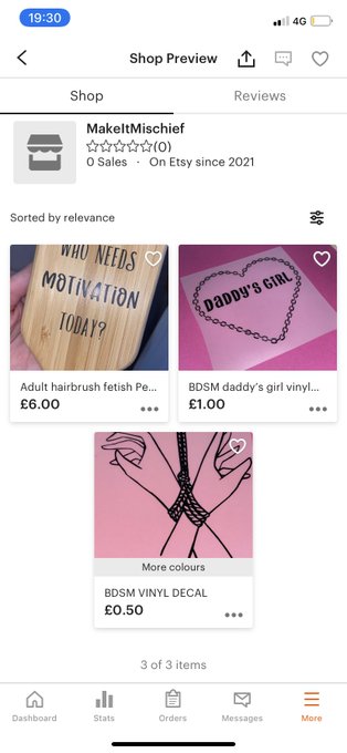 Have finally got around to making an Etsy.   MakeItMischief  Also bare with me as due to the last month<a href="/tag/bdsm"class="tags"><span>#bdsm</span></a><a href="/tag/domesticdiscipline"class="tags"><span>#domesticdiscipline</span></a><a href="/tag/spanking"class="tags"><span>#spanking</span></a>