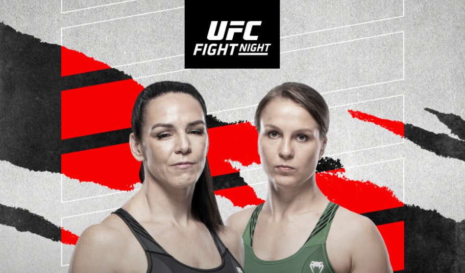 Alexis Davis treft Julija Stoliarenko tijdens UFC evenement op 5 februari dlvr.it/SGDDfH