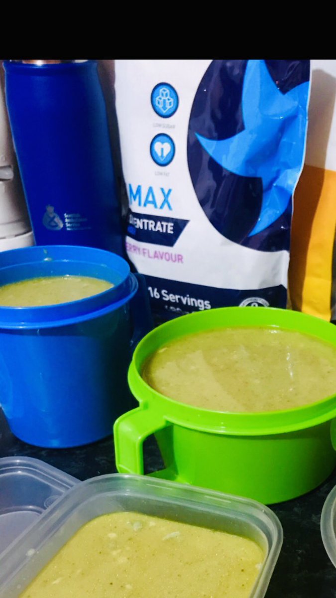 KellyMcDXOX's tweet photo. COVID survival kit.
Broccoli soup and protein shakes........only 2 things that don’t want to make a reappearance!!! So glad I kept my weights from lockdown! I will not be defeated!!! 💪🏼 #COVID #fitness #girlswholift #health #tryingtostaystrong https://t.co/tDucksPYD8