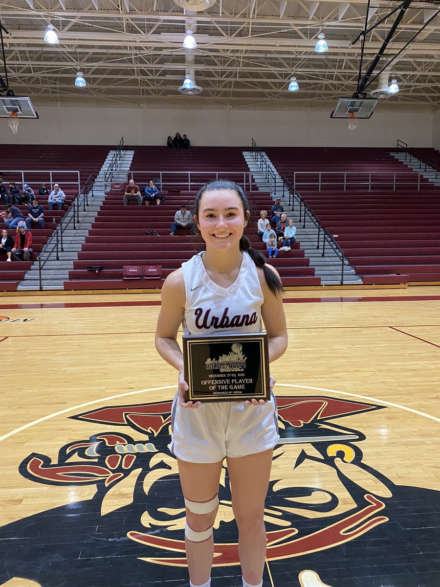 LCHolidayHoops's tweet photo. FINAL (GIRLS):

62  Urbana (OH)
50  North Hardin 

SPEDA Offensive Player of the Game: Urbana’s Maleigh Murphy

@TeamSilentGuard Defensive Player of the Game:
North Hardin’s Desiree Bryant https://t.co/iP4hoeOoH9