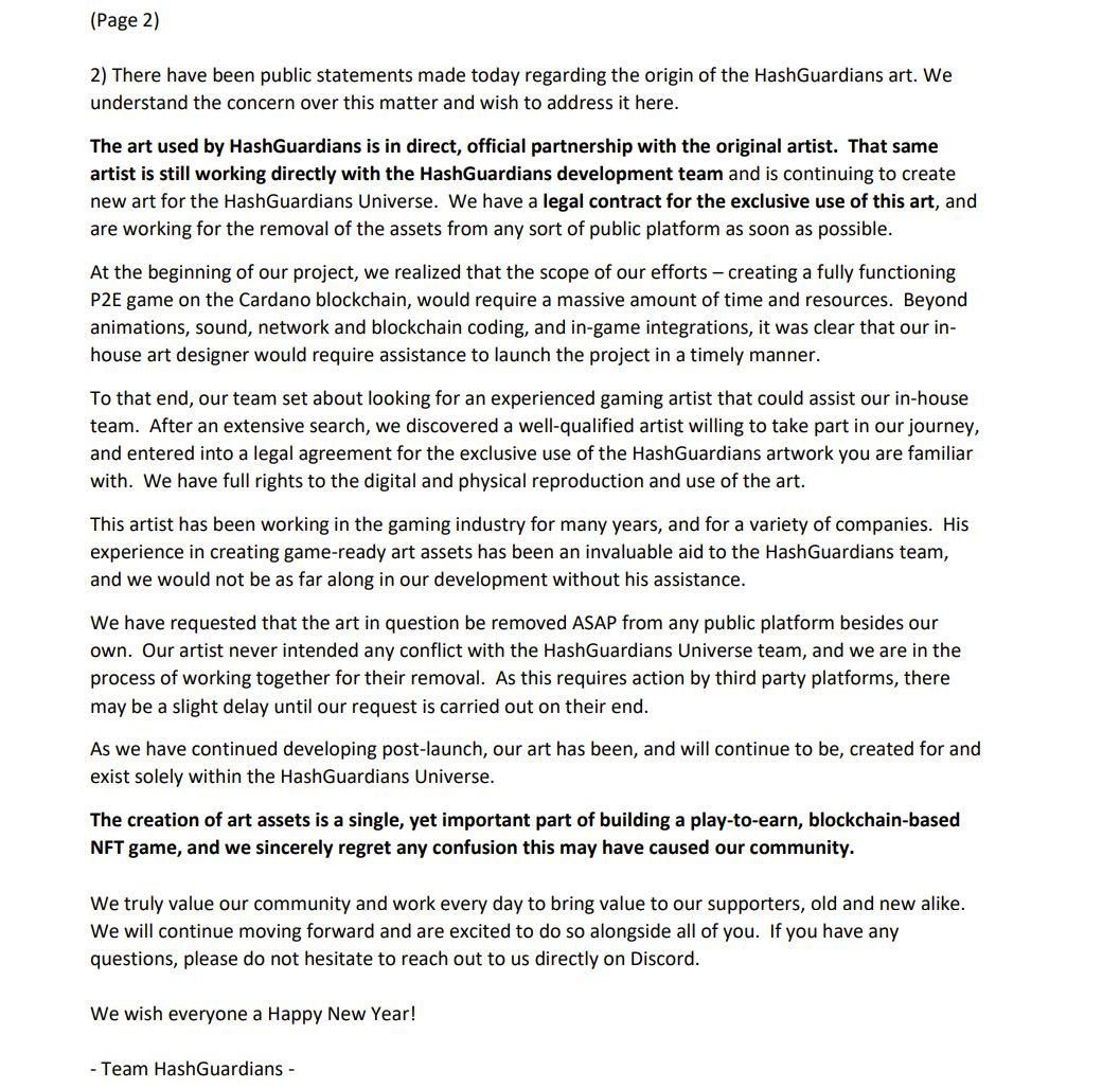 HashGuardians's tweet photo. Hey HashGuardian Community✌️

There have been a few public comments and questions raised over the past 24hrs regarding our team and our project. We would like to address these below.  Please do not hesitate to reach out to us on Discord with any questions you may have! https://t.co/4tui49mKtG
