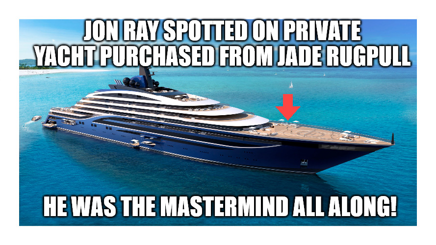 onethird_nerd's tweet photo. You can't hide in your new super yacht forever @jonray ! 

#jaderugpull @OlympusDAO https://t.co/hHvdrcn8dw