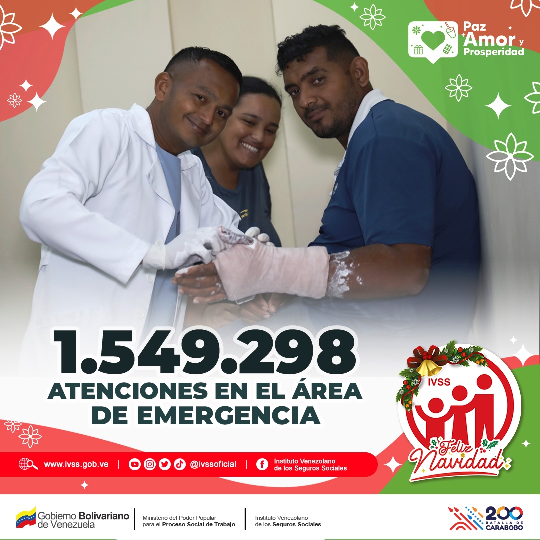 MagaGutierrezV's tweet photo. #SabíasQué | En nuestros centros hospitalarios del #IVSS se atendió hasta noviembre del 2021 a 1.549.298 pacientes en el área de emergencia. Y en el 2022 de la mano de @NicolasMaduro seguiremos trabajando #PorUnSeguroMásSocial @ConCiliaFlores @min_joserivero @MervinMaldonad0 https://t.co/cs6XS74Chw