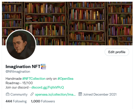 NftImagination's tweet image. 1000😻Thank you❤️