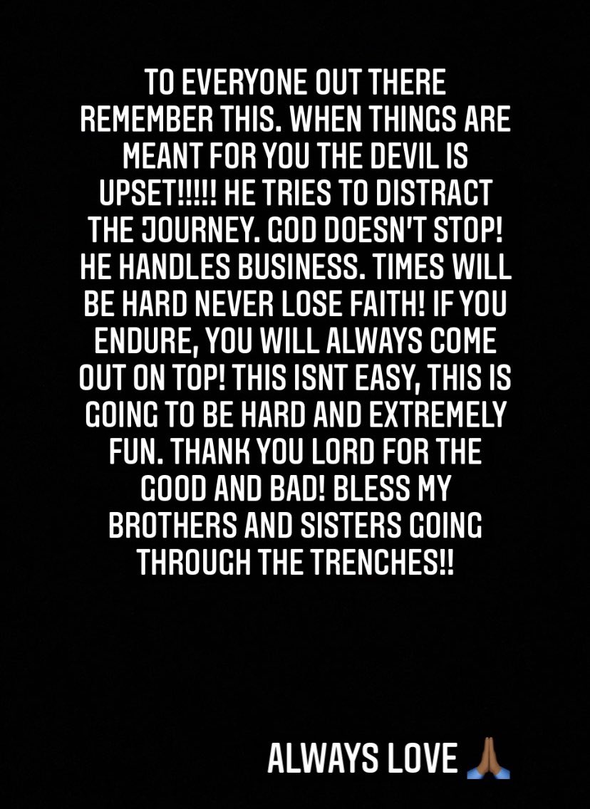 DACOOP66's tweet photo. “For I know the plans I have for you, declares the Lord, “plans to prosper you and not to harm you, plans to give you hope and a future.” -Jeremiah 29:11

GOD NEVER LIED TO ME A DAY IN MY LIFE! JOB JUST GOT STARTED. IM READY. https://t.co/9sXXs5eGmi