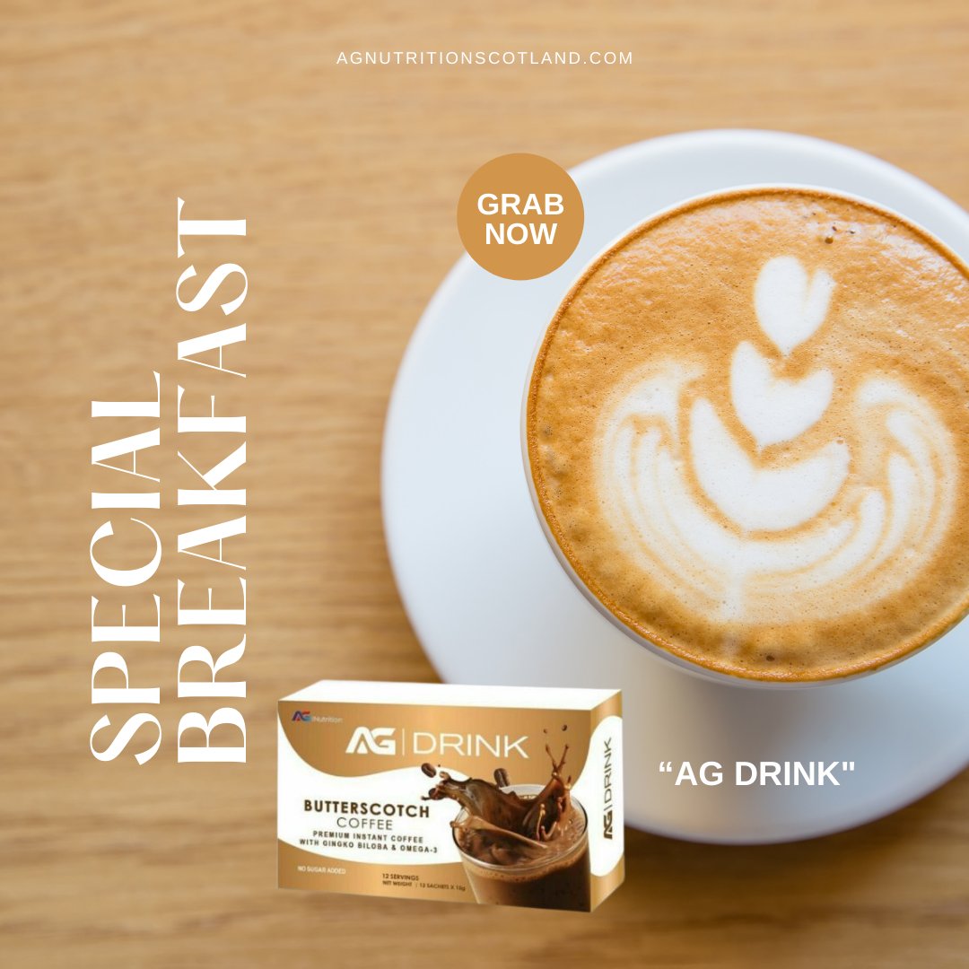 ag_nutrition's tweet photo. Grab your box of Ag butterscotch coffee and enjoy the nutritious aromatic drink full of health benefits.
#agcoffee, #agnutrition, #agnutritionscotland, #omega3, #coffee https://t.co/SlYjLHbmCS