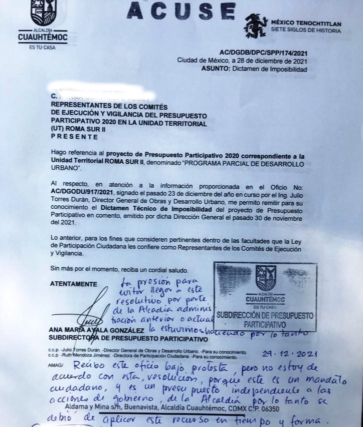 5antaMerlina's tweet photo. Negligencia = CORRUPCIÓN @SandraCuevas_ @nenulo sea @UNACDMX_OFICIAL o @DiputadosMorena 
❌ #ProgramaParcial 2020 @LaRomaDF sur II
@reforma 
.@Claudiashein @JuanJSerranoM @LuzElenaGlez @iecm @XochitlBravoE @del_angel_caro @ErikaStradaRuiz @mauriciohuesca @martinpadi @vhlobo https://t.co/03xlHWxDgB