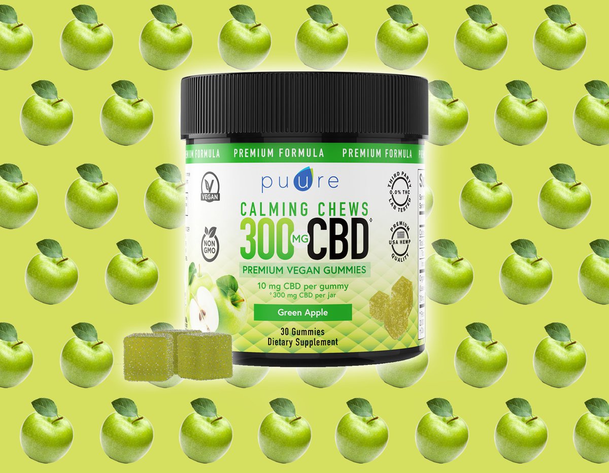 New for 2022! Puure 300mg CBD Calming Chews! Two great flavors infused with 10mg CBD in each chew (not sprayed on) and taste great! PLUS they are #vegan, #organic, #nongmo ! Did we say great flavor?! #cbdgummies #cbdrelief #cbdhealth Order online at puuretherapeutics.com