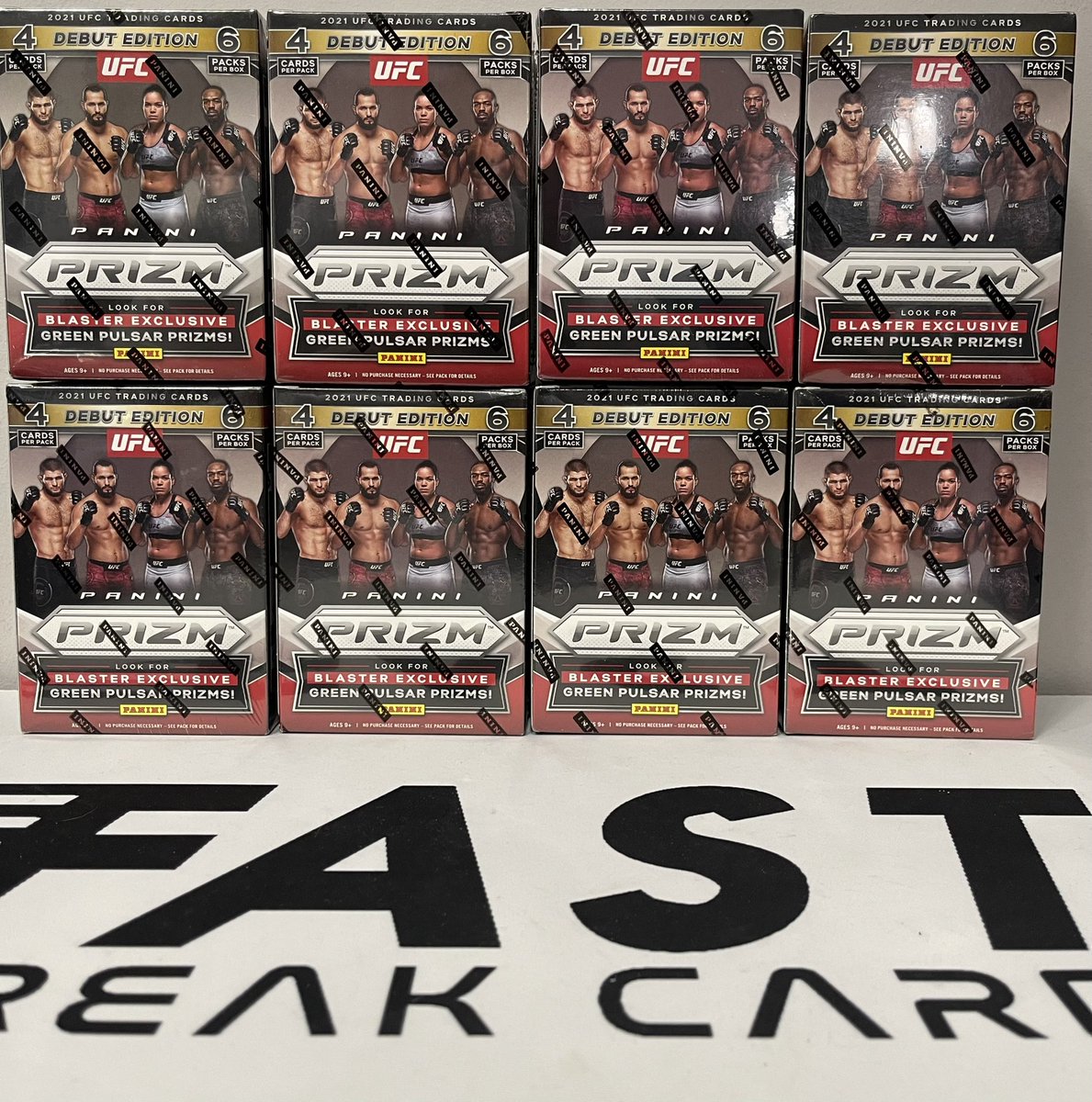 FastBreakCards's tweet photo. What’s better than 1 UFC Blaster? 8 UFC Blasters.

What’s better than 8 UFC Blasters? That they will all be given away.

#FastBreakFire https://t.co/xYPBqZ4sLI