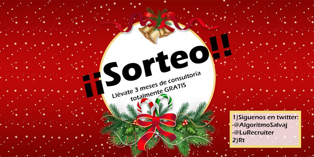 AlgoritmoSalvaj's tweet photo. Lanzamos otro SORTEO 😮 en Twitter. ¡Llévate 3 meses (2h de consultoría por mes) con @SGordilloDev como premio! 😎

Requisitos para participar:

🔄 RT
➡️ Seguir a @AlgoritmoSalvaj y @LuRecruiter.

El ganador/a se publicará el 6 de enero de 2022. Suerte 🍀 #informatica #it https://t.co/9XtvEFbC4g