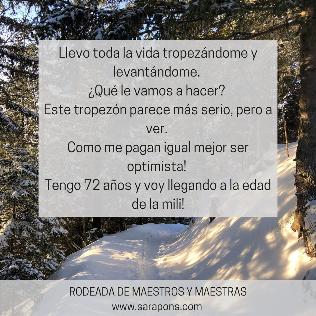 Os felicito el año con toda la alegría que transmite esta frase tan bella y optimista de un "maestro" al que he acompañado espiritualmente. Con una enfermedad grave, me sonríe sin dientes y con los ojos llenos de vida. Le he prometido decirle cuantos "me gusta" tiene su frase 😄