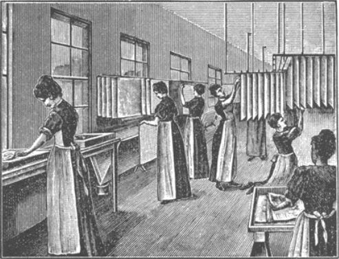 RealPreCinema's tweet photo. The paper is then โfloatedโ on the albumen solution and hung on racks to dry. https://t.co/5luSrqClRZ