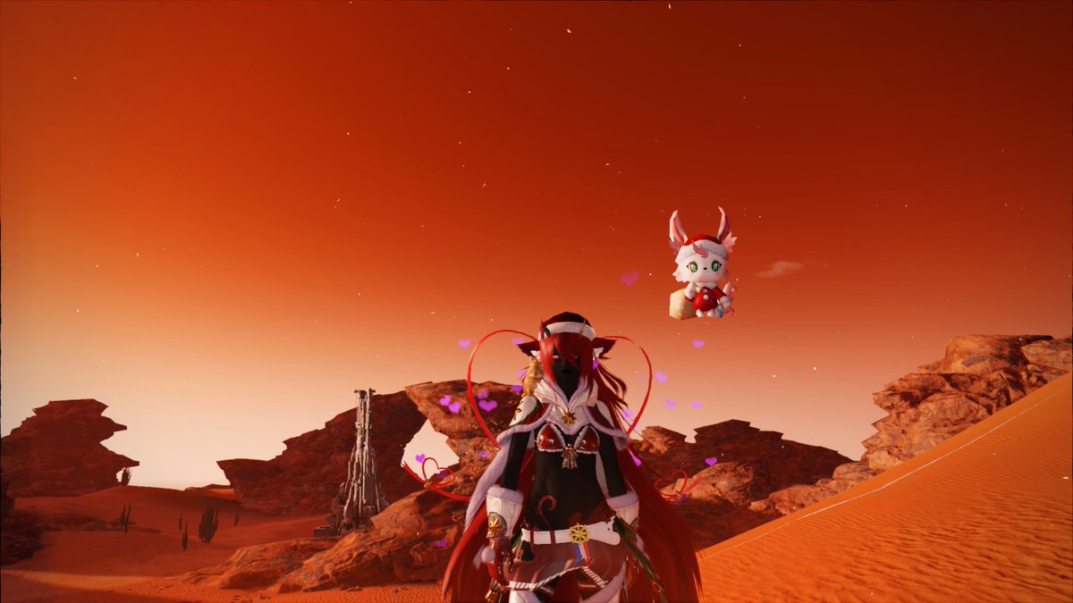 Pink_Sylvie's tweet photo. The sky is beautiful in Retem. #PSO2 #PhantasyStarOnline2 #PSO2NGS #Retem https://t.co/MnjuwFoVk3
