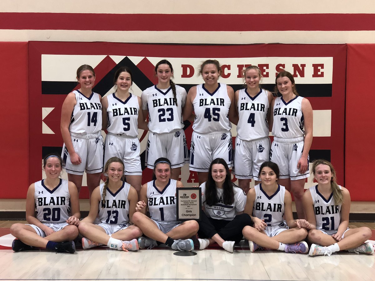Holiday Tournament Champions!  Great team effort!  GO BEARS!  #FINISH 🐻💜🏀