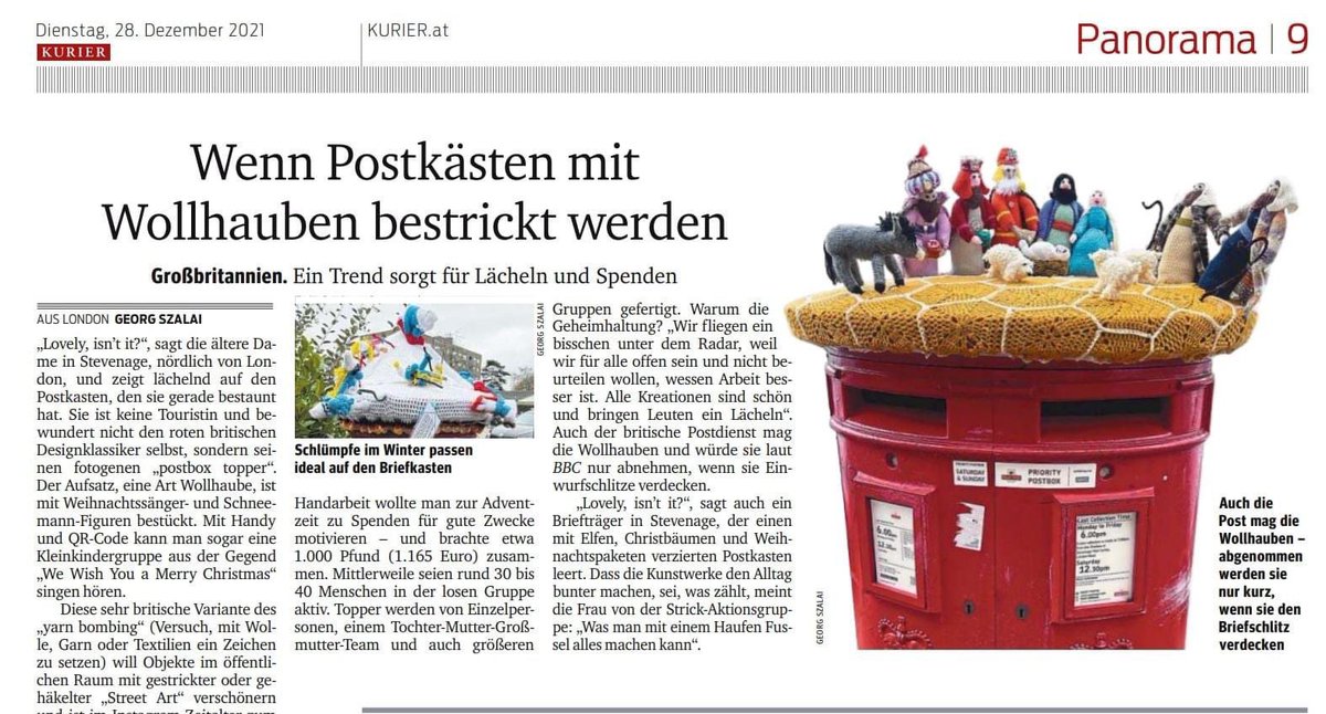 StevenagePostb1's tweet photo. The #StevenagePostboxes are featured in an Austrian newspaper! @thecomet24 https://t.co/luRTDIHzYU