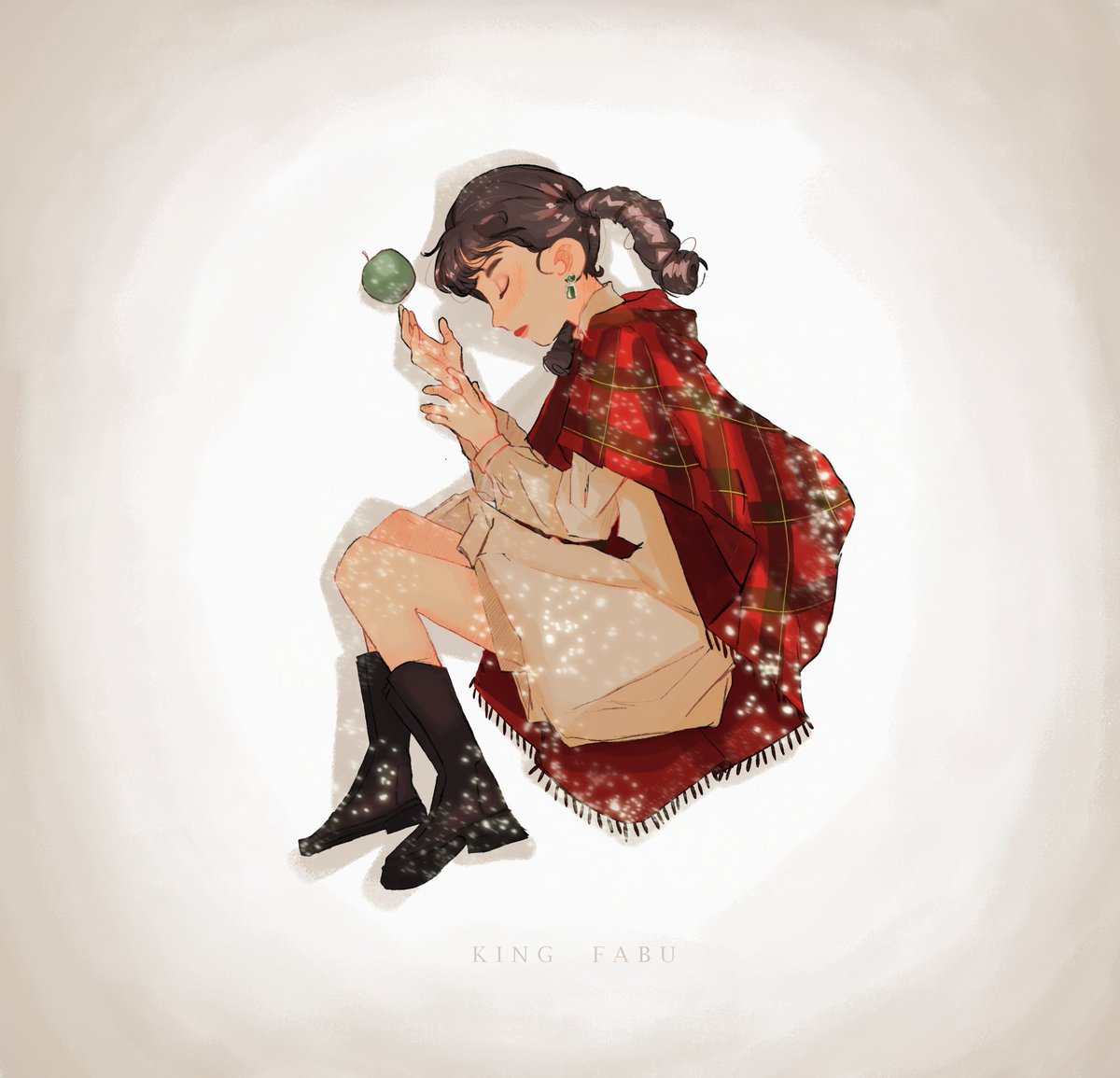 fabu_king's tweet photo. the little match girl #loonafanart #4yearswithchuu https://t.co/CJtI27j2z2