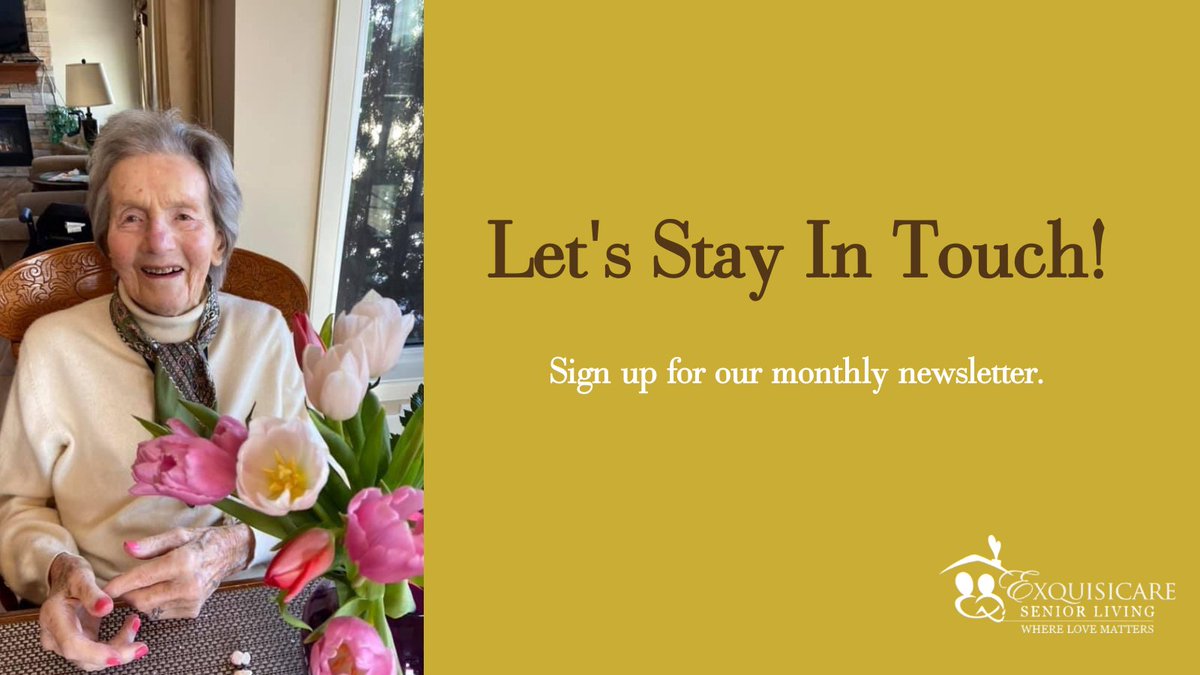 Let's stay in touch! Our monthly newsletter covers #ExquisiCare updates, what's happening in our #yegcommunity, and best practices that impact our #elders. This month's newsletter also shared a few fun holiday #cocktail recipes. Missed out? Read it here: conta.cc/3yV386r