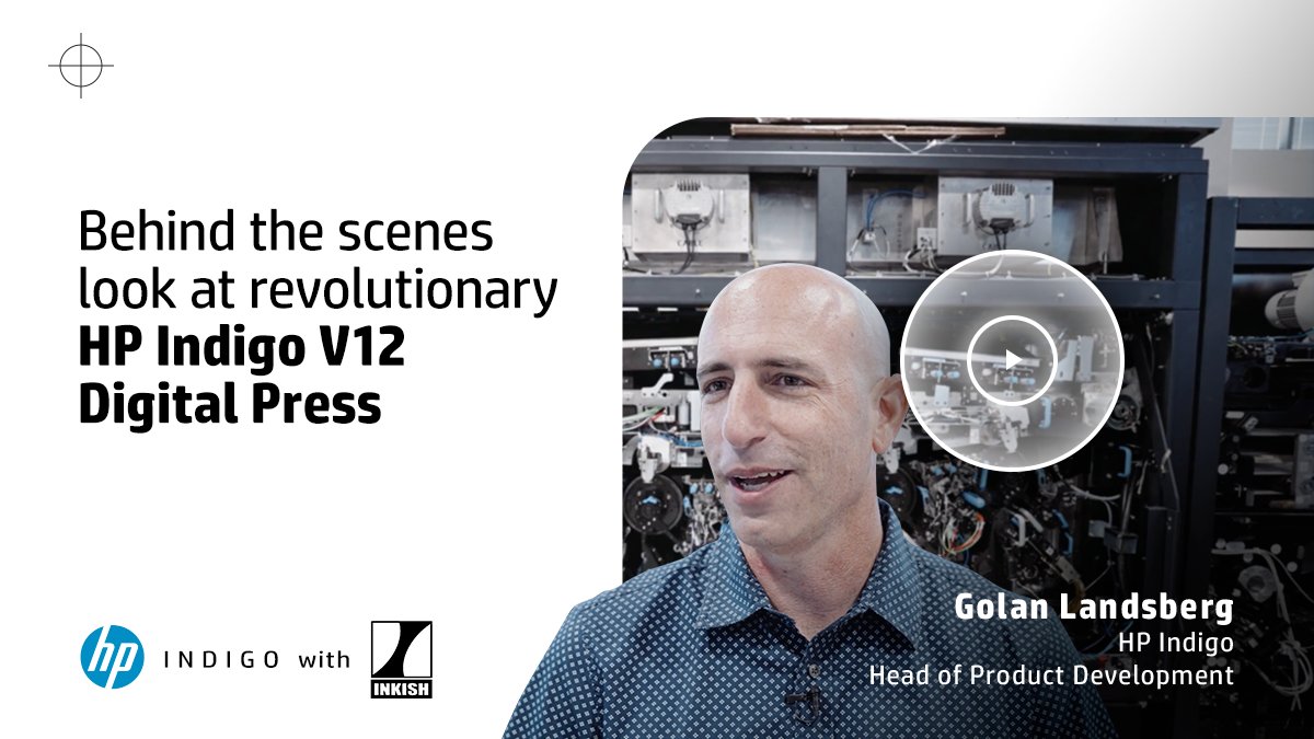 hpindigo's tweet photo. The #HPIndigo V12 accelerates the speed, productivity, and profitability of our customers. Watch this @inkishtv interview with Golan Landsberg, HP Indigo Head of Product Development to discover how we innovate our presses for the digital future: https://t.co/RzSaKGi8Ma https://t.co/VBD13uiogv